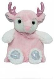 Placentor Végétal Bouillotte Doudou Sèche - Renne Rose - Carton 1 bouillotte