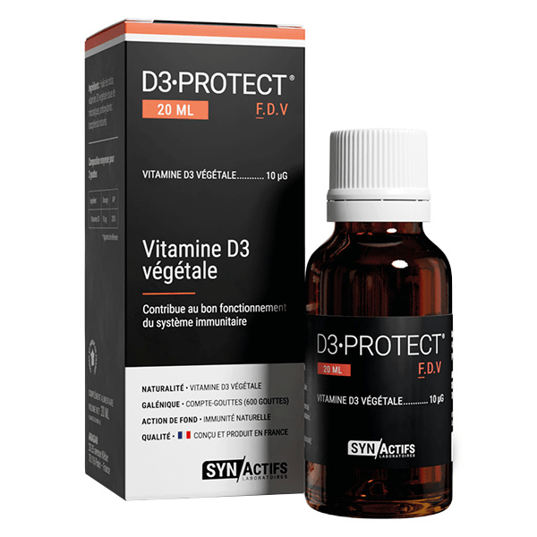Aragan - - D3 Protect - Immunité - Vitamine D3 - Flacon 20ml