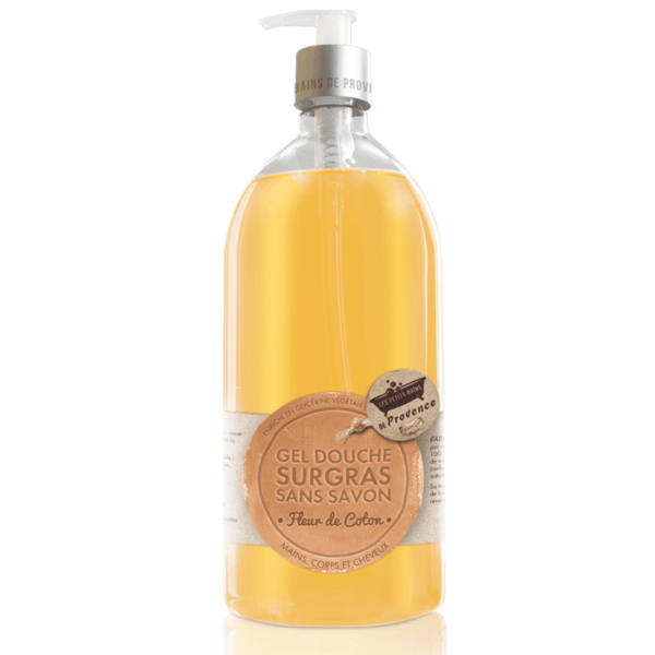 Gel Douche Surgras sans savon Fleur de Coton 1L