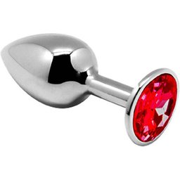 Anal Pleasure Mini Plug Métal Rouge Taille M 1ut