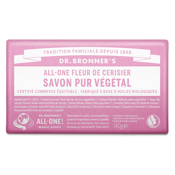 Dr Bronners Pain de savon fleur de cerisier 140g