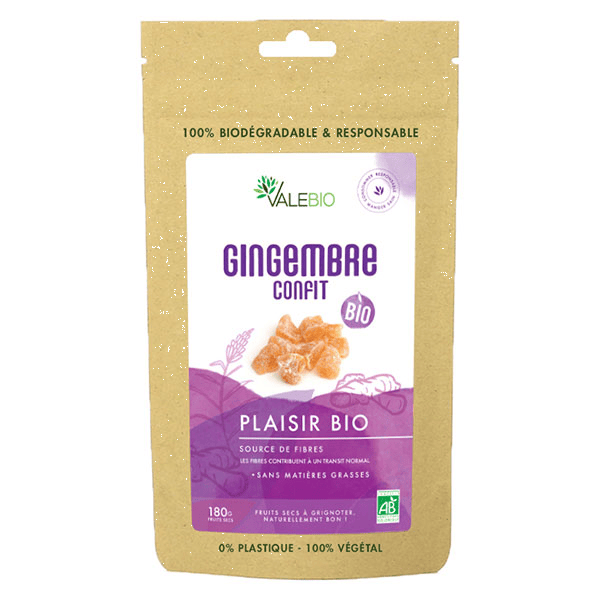 Gingembre Confit Bio 180g