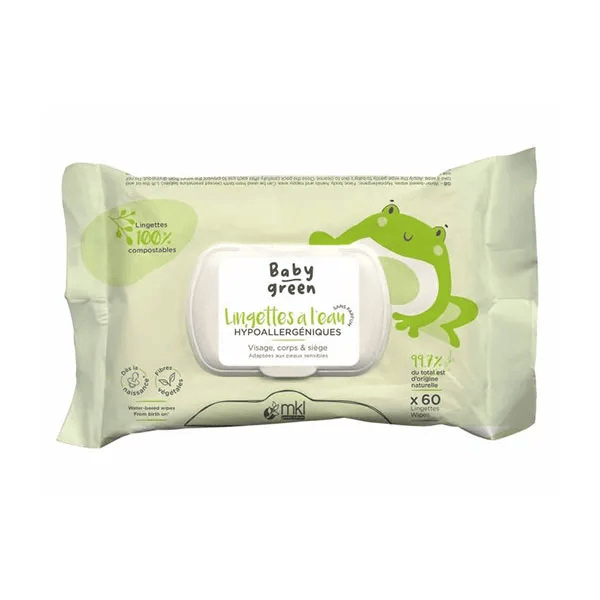 Baby Green Lingettes Cosmos Nat 60 Lingettes