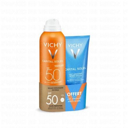 Capital Soleil brume hydratante invisible SPF50 + lait après-soleil 100ml offert