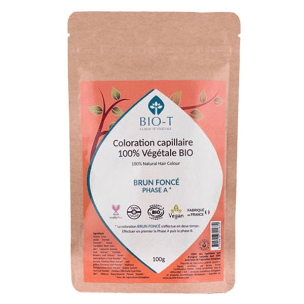 Coloration Végétale brun foncé A - Bio et 100% naturel - 100g