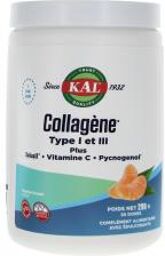Collagène Type I et Iii Plus Solusiltm - Vitamine c Pycnogénol Arôme Naturel de Mandarine - Pot 298 g - Pot 298 g