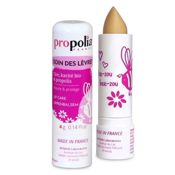Baume à lèvres, Propolis, Cire d'abeille & Karité Stick 4g