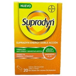 Energy Double Action 20 Sachets Effervescents