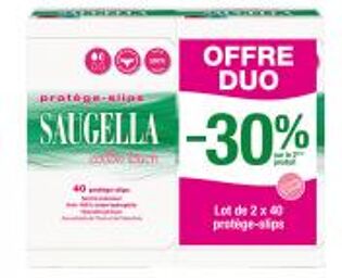 Cotton Touch 40 Protège-Slips Lot de 2 x 40 Unités - Lot 2 x 40 Protège-Slips