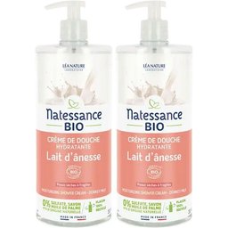 Natessance Crème de Douche au Lait d’Ânesse Bio Peaux Sèches et Sensibles