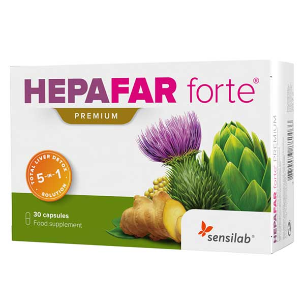 Hepafar Forte Premium Detox Foie 30 capsules