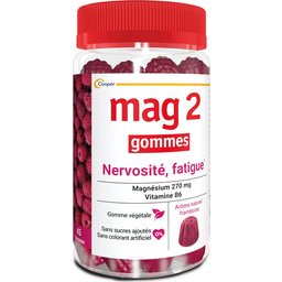 Magnésium + Vitamine B6 Framboise 45 gommes
