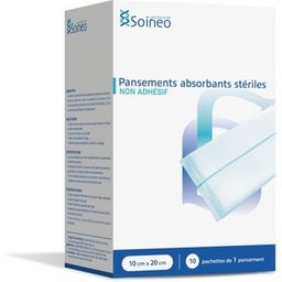 Pansements Absorbents 10x20cm 10uts