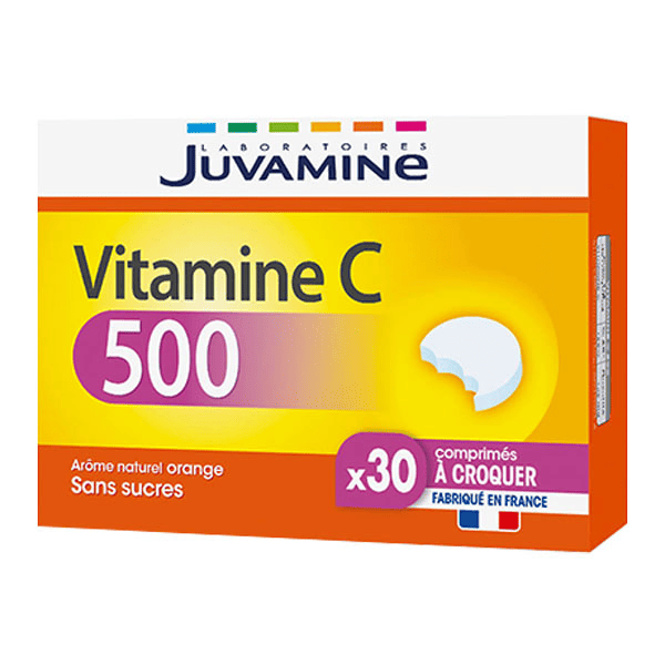Vitamine C 500 Sans Sucres 30 comprimés à croquer