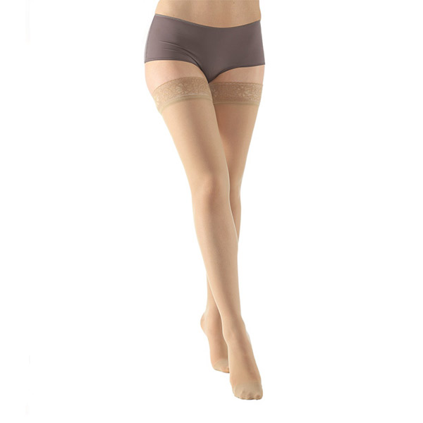 Venactif Lux Bas Auto-Fixants Classe 2 Long Taille 2 Nude