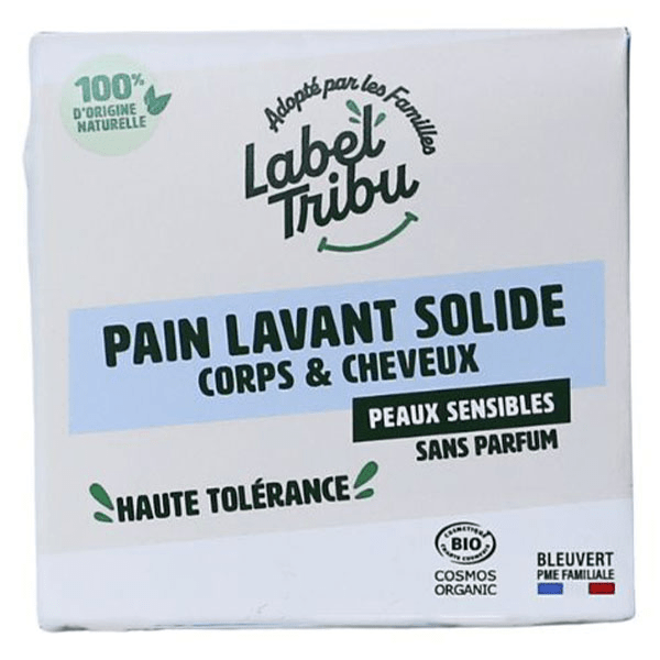 Pain lavant corps & cheveux sans parfum 110g