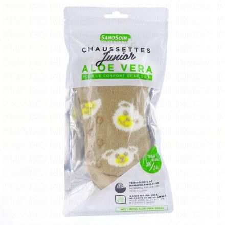 Chaussettes Bien-être Aloe Vera junior ourson 26/34