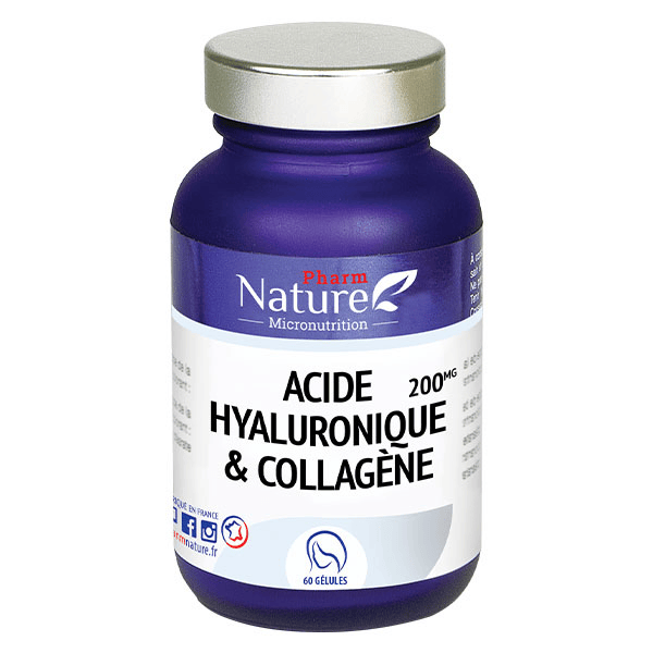 Acide Hyaluronique et Collagène 60 gélules