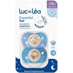 LUC ET LEA Duo de sucettes nuit anatomiques