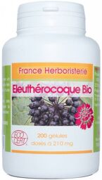 GELULES ELEUTHEROCOQUE racine (Ginseng Sibérie) 200 gélules dosées à 210mg.