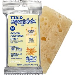 Éponge Savon 2 en 1 Avoine Exfoliant 120g