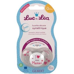 Sucette En Silicone 'J'Aime Ma Maman' 0 Mois Et +