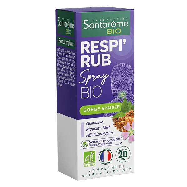 - Spray Respi'Rub Bio - Gorges irritées - 20ml