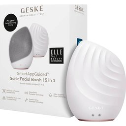 SmartAppGuided Sonic Facial Brush 5 In 1 White Rose Gold 1ut