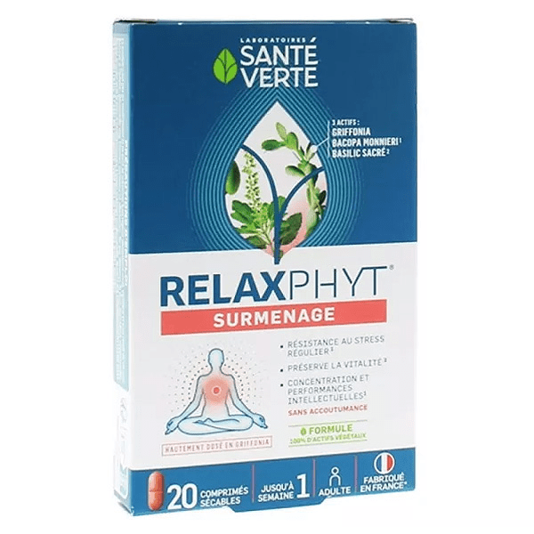 Relaxphyt Surmenage 20 comprimés