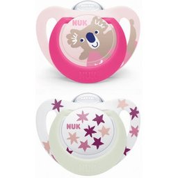 Starlight Day & Night Sucettes Silicone 18-36M 2 Unités