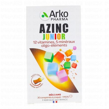 Azinc vitalité junior 30 comprimés goût cola