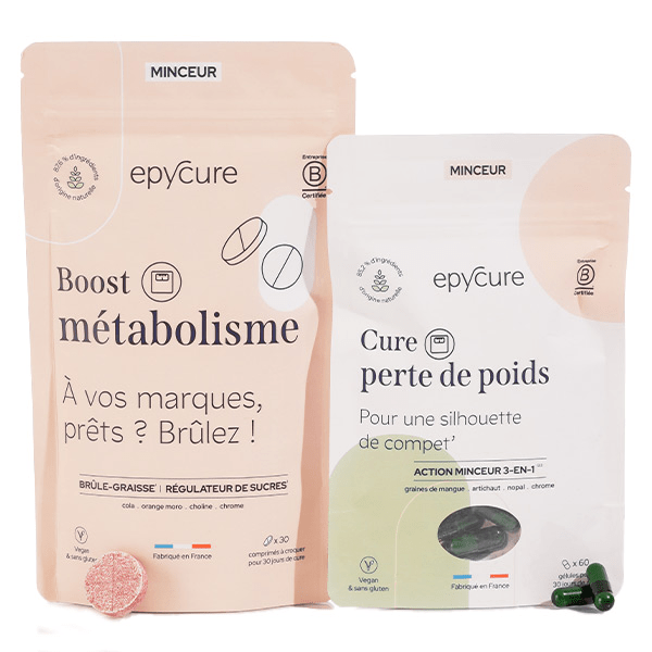  Pack Duo Brûle-Graisse - Action Minceur et Détox du Corps Grâce au Déstockage des Graisses