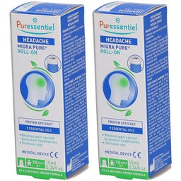 Puressentiel Migra Pure Roller Maux de Tête x2