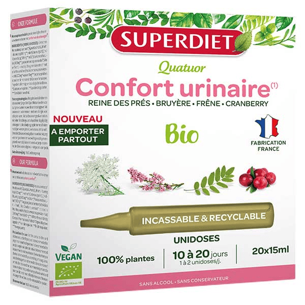 Quatuor Confort Urinaire Bio 20 unidoses