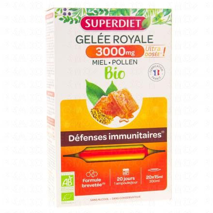 Gelée Royale 3000mg Bio 20x15ml