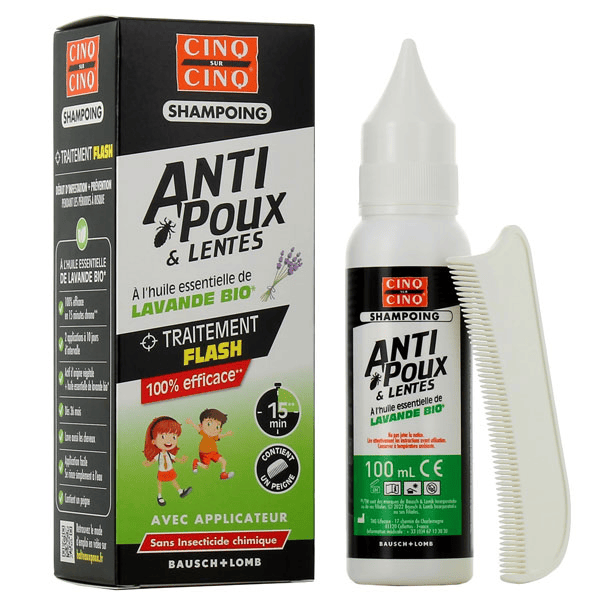 Shampoing Lavande Anti-Poux & Lentes 100ml + Peigne