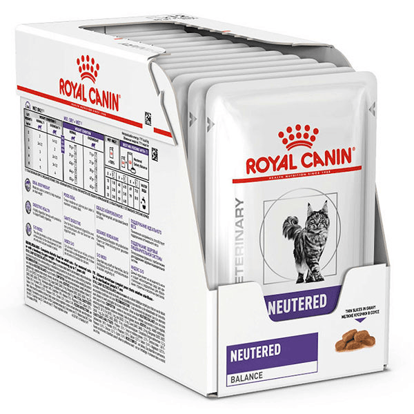 Veterinary Chat Neutered Balance Aliment Humide 12 x 85g