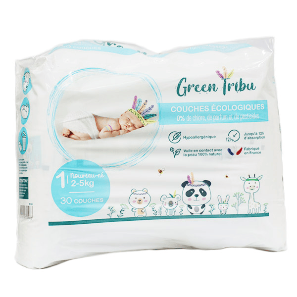Couches Ecologiques Taille 1 2-5 kg 30 unités