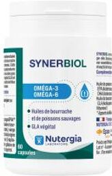 Synerbiol 60 Capsules - Oméga-6 et -3 - Pot 60 capsules