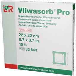 Vliwasorb Pro Pansement Absorbante 22 x 22 cm