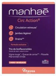 Manhaé Circulation 30 gélules - Boîte 30 gélules