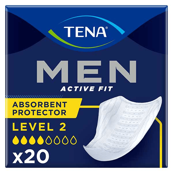 Men Active Fit Protection Absorbante Niveau 2 Taille Unique 20 unités