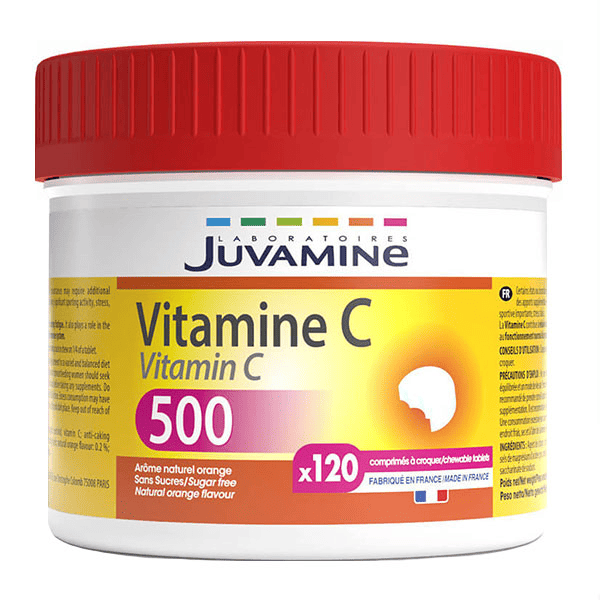 Vitamine C 500 Format Familial 120 comprimés à croquer