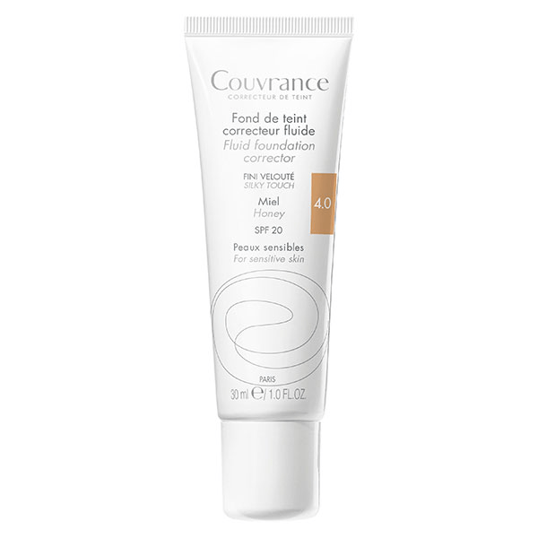 Couvrance Fond de Teint Correcteur Fluide N°4.0 Miel 30ml
