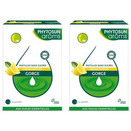 Phytosun Arôms Pastille Sans Sucre Gorge Citron 24 Unités