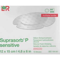 P Sensitive Border Pansement Multisite 12x15cm 10 Unités
