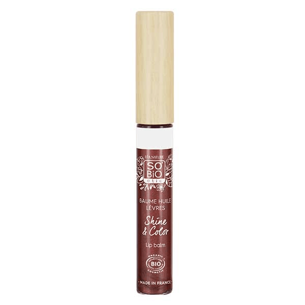 So'Bio Étic Shine & Color Baume Huile Lèvres N°41 Rose Précieux Bio 5ml