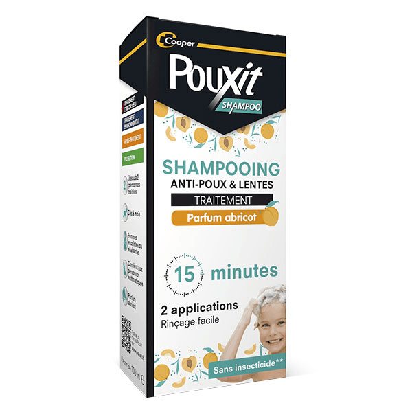 Shampooing Parfum Abricot Traitement Anti-poux et Lentes 100 ml