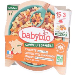 Coquillettes Carotte Champignon Jambon