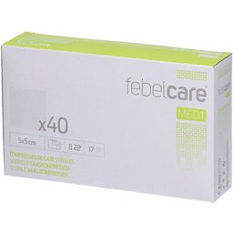 Febelcare® Med1 Compresses de gaze stériles 5 x 5 cm
